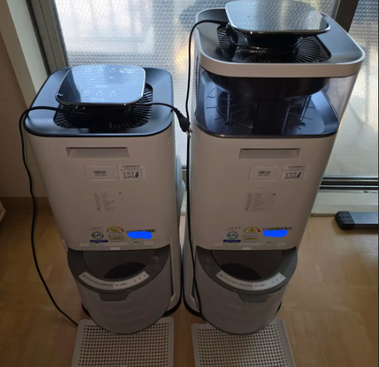 현대큐밍 HA-832(14평), HA-831A(11평) 공기청정기 2대