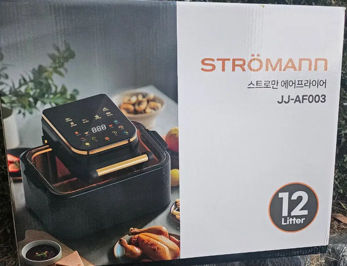 새제품 스트로만 보이는 에어프라이어 12리터