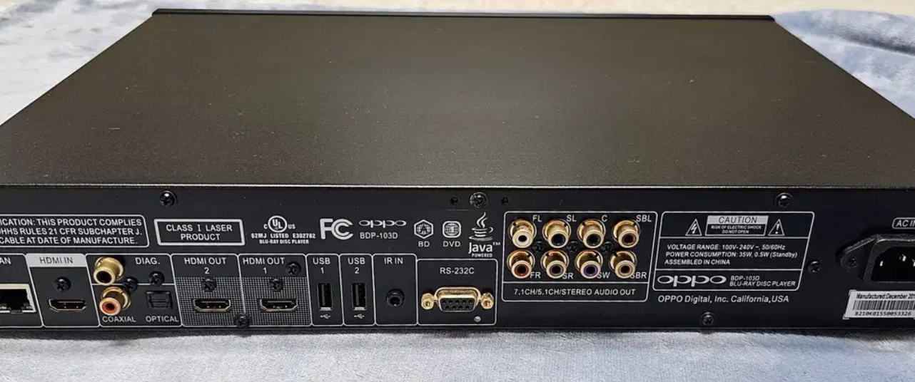 오포 OPPO BDP-103D 블루레이 플레이어