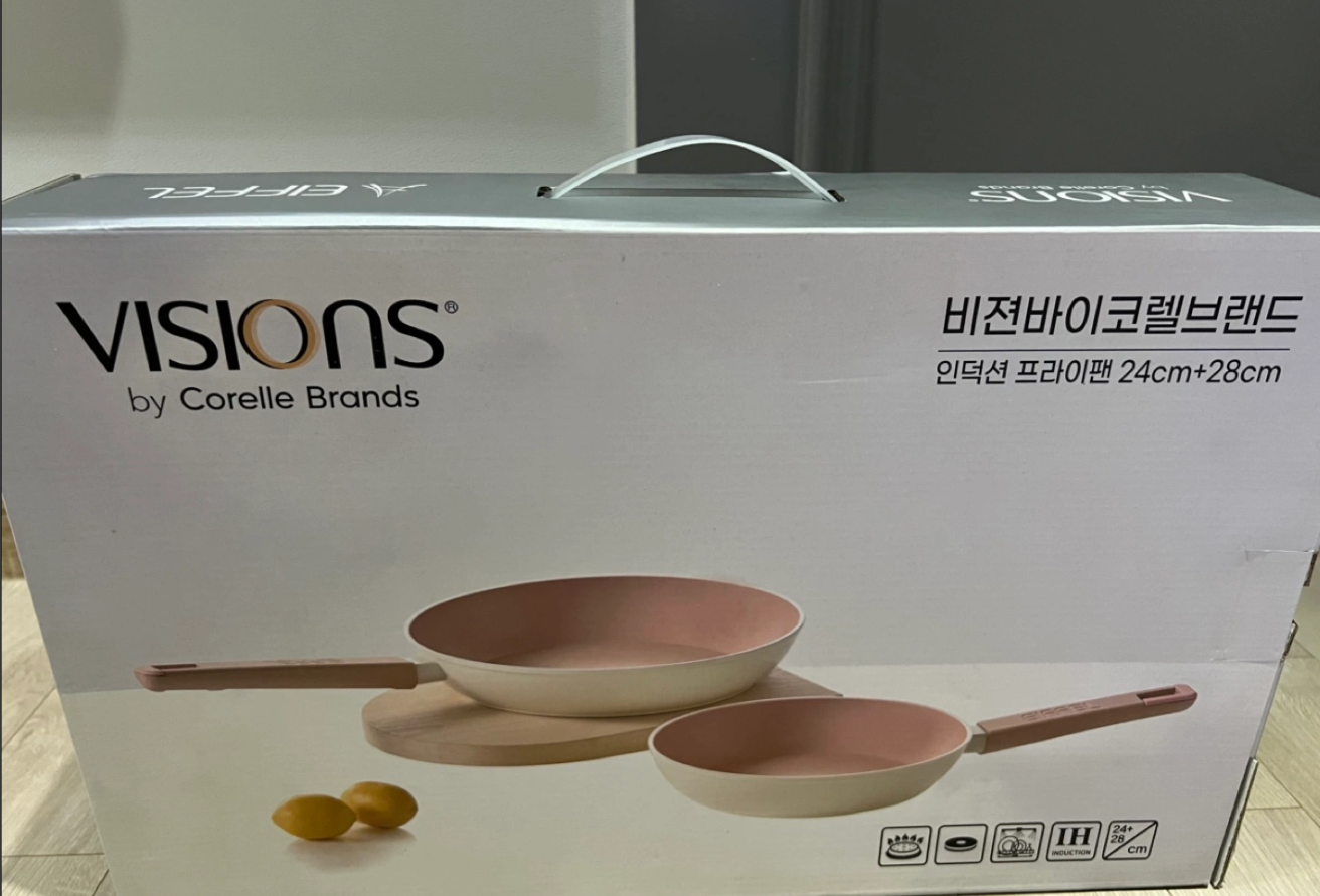 비젼 인덕션 프라이팬 24+28cm