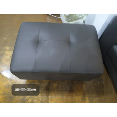 진회색 가죽 스툴 80x55x35cm