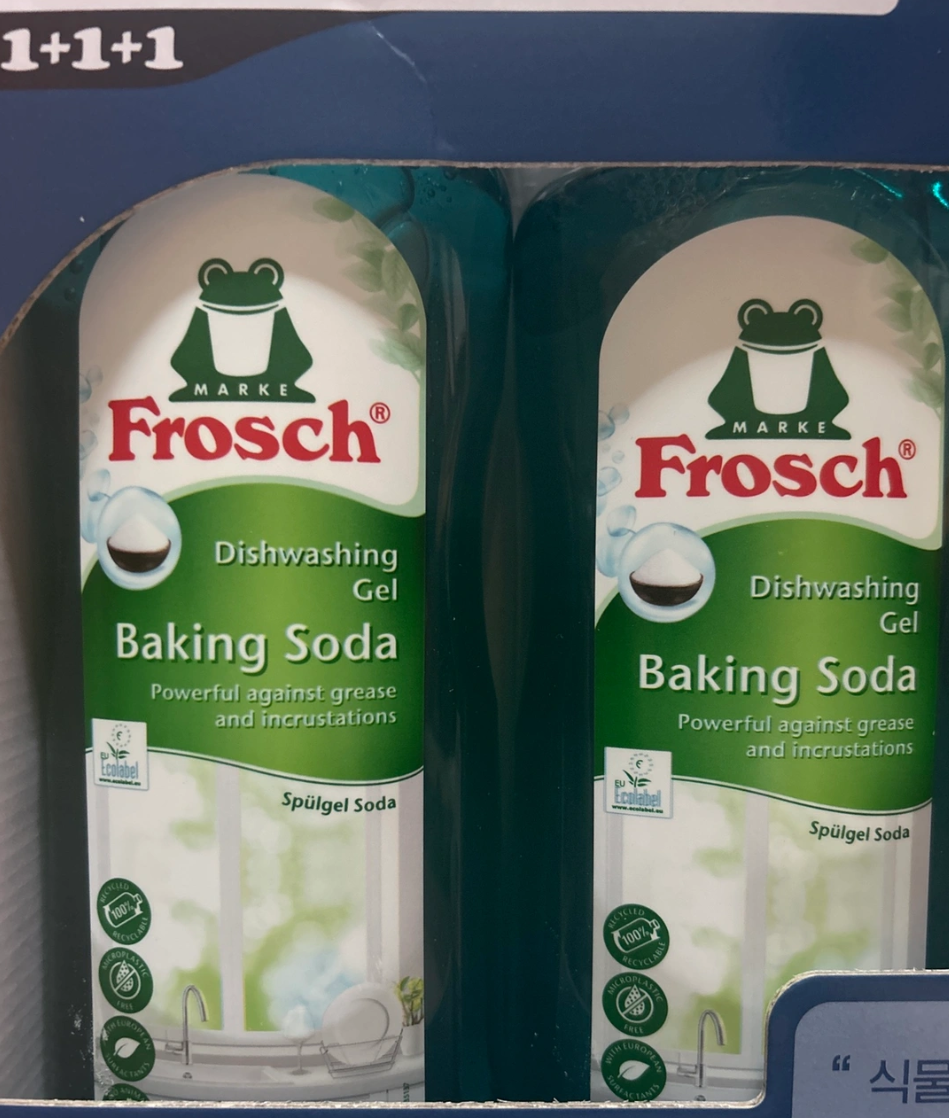 Frosch 프로쉬 주방 세제 1000ml + 펌핑기