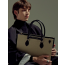 헤링본 배색 토트백 38cm