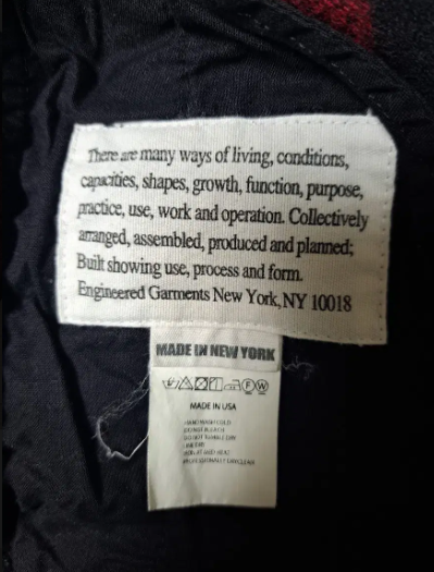 (빈티지) engineered garment pants 8부