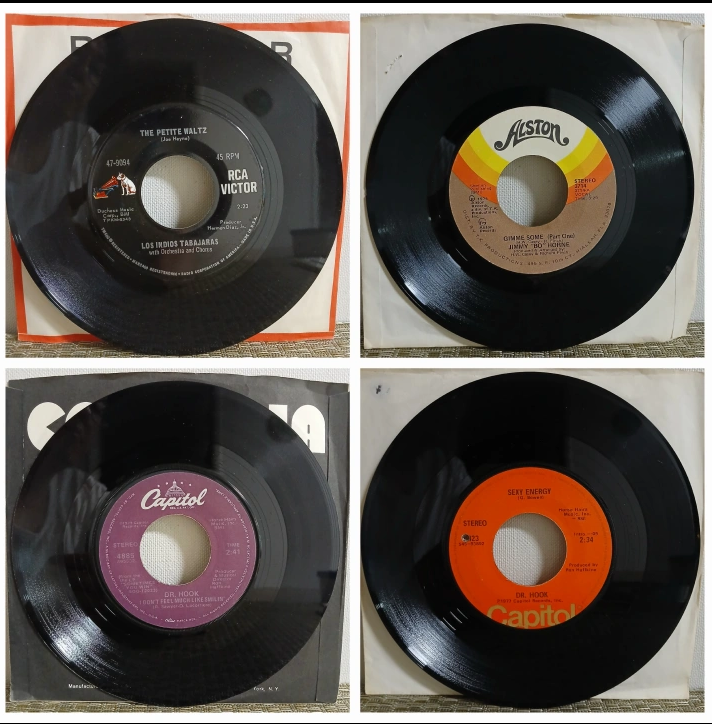 빈티지 도너스 음반 8장 일괄 (7인치 45 RPM)