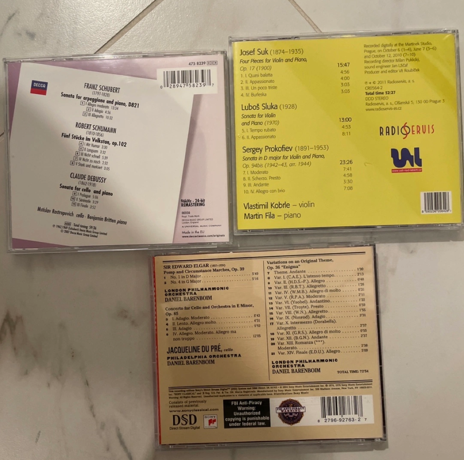 클래식 CD 음반 3장