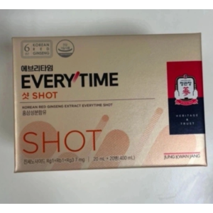 정관장 에브리타임 샷 20ml 20개입(새상품)